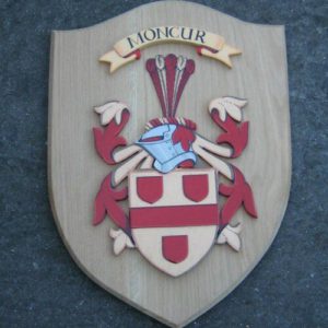 Wooden Coat of Arms Shield