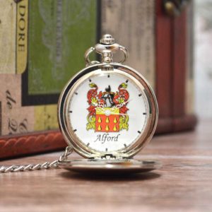 pocket watch with coat of arms