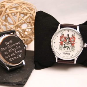 Personalised Wrist Watch with Coat of Arms
