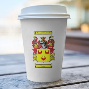 White Thermal Mug with Coat of Arms / Family Crest