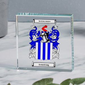 Glass Display Tile with Full Colour Coat of Arms