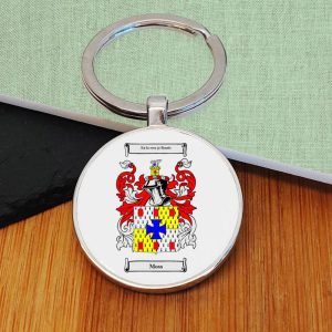 Key Ring, Mug, Bottle Stopper, Glass Tile and Coaster Set with Coat of Arms